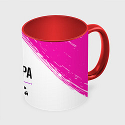 Кружка 3D Вера ну с очень большой буквы, цвет: 3D-белый + красный