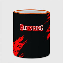 Кружка 3D Elden ring краски текстура, цвет: 3D-оранжевый кант — фото 2