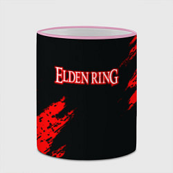 Кружка 3D Elden ring краски текстура, цвет: 3D-розовый кант — фото 2