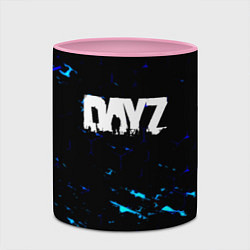 Кружка 3D Dayz текстура краски голубые, цвет: 3D-белый + розовый — фото 2