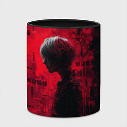 Кружка 3D Kaneki Ken - Tokyo Ghoul, цвет: 3D-белый + черный — фото 2