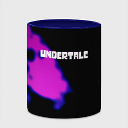 Кружка 3D Undertale neon splash, цвет: 3D-белый + синий — фото 2