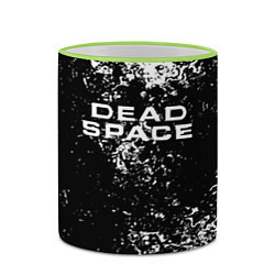 Кружка 3D Мёртвый космос брызги красок, цвет: 3D-светло-зеленый кант — фото 2