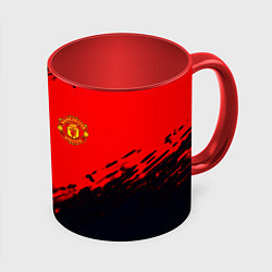 Кружка 3D Manchester United colors sport, цвет: 3D-белый + красный