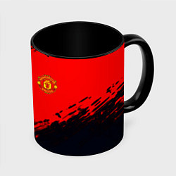 Кружка 3D Manchester United colors sport, цвет: 3D-белый + черный