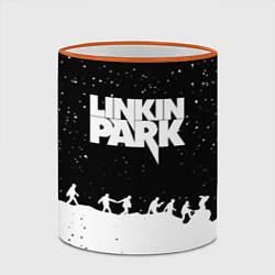 Кружка 3D Linkin park bend steel, цвет: 3D-оранжевый кант — фото 2