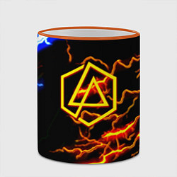 Кружка 3D Linkin park storm inside steel, цвет: 3D-оранжевый кант — фото 2