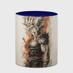 Кружка 3D Super Saiyan Goku, цвет: 3D-белый + синий — фото 2