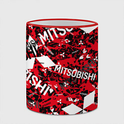 Кружка 3D Mitsubishi - chaos style, цвет: 3D-красный кант — фото 2