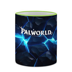 Кружка 3D Palworld logo blue ice, цвет: 3D-светло-зеленый кант — фото 2