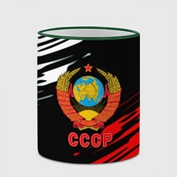 Кружка 3D СССР краски текстура, цвет: 3D-зеленый кант — фото 2