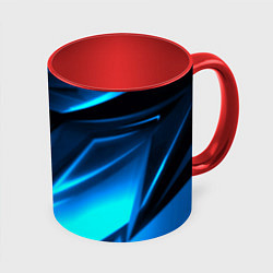 Кружка 3D Geometry stripes неон, цвет: 3D-белый + красный