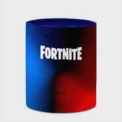 Кружка 3D Fortnite game gradient, цвет: 3D-белый + синий — фото 2