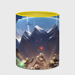 Кружка 3D Helldivers 2, цвет: 3D-белый + желтый — фото 2
