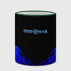 Кружка 3D God of War geometry steel, цвет: 3D-зеленый кант — фото 2