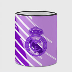 Кружка 3D Real Madrid текстура фк, цвет: 3D-черный кант — фото 2