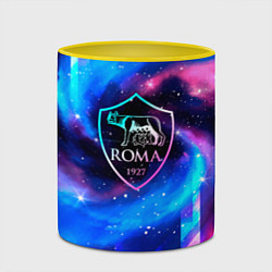 Кружка 3D Roma неоновый космос, цвет: 3D-белый + желтый — фото 2