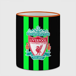 Кружка 3D Liverpool line green, цвет: 3D-оранжевый кант — фото 2