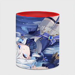 Кружка 3D Genshin Impact Furina happy smile, цвет: 3D-белый + красный — фото 2