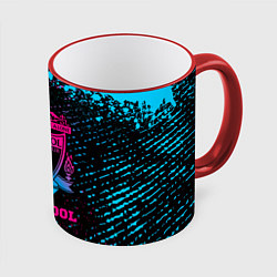 Кружка 3D Liverpool - neon gradient, цвет: 3D-красный кант