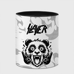 Кружка 3D Slayer рок панда на светлом фоне, цвет: 3D-белый + черный — фото 2