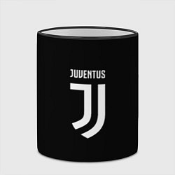 Кружка 3D Juventus sport fc белое лого, цвет: 3D-черный кант — фото 2
