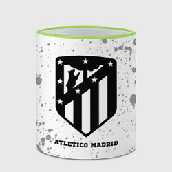 Кружка 3D Atletico Madrid sport на светлом фоне, цвет: 3D-светло-зеленый кант — фото 2