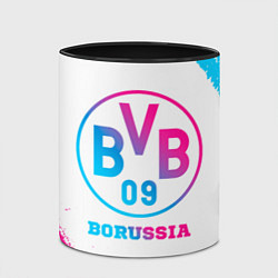 Кружка 3D Borussia neon gradient style, цвет: 3D-белый + черный — фото 2