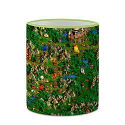 Кружка 3D Карта из Героев 3, цвет: 3D-светло-зеленый кант — фото 2