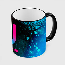 Кружка 3D Juventus - neon gradient, цвет: 3D-черный кант