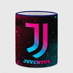 Кружка 3D Juventus - neon gradient, цвет: 3D-синий кант — фото 2