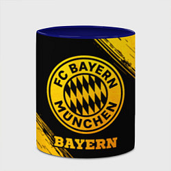 Кружка 3D Bayern - gold gradient, цвет: 3D-белый + синий — фото 2