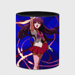 Кружка 3D Sailor Moon Рэй Хино, цвет: 3D-белый + черный — фото 2