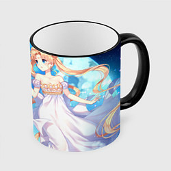Кружка 3D Sailor Moon Усаги Цукино, цвет: 3D-черный кант