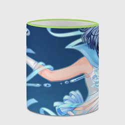 Кружка 3D Sailor Moon Ами Мизуно, цвет: 3D-светло-зеленый кант — фото 2