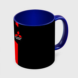 Кружка 3D Mitsubishi red uniform, цвет: 3D-белый + синий