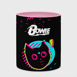Кружка 3D David Bowie - rock star cat, цвет: 3D-белый + розовый — фото 2