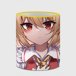 Кружка 3D Touhou Project Flandre милая улыбка, цвет: 3D-желтый кант — фото 2