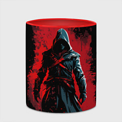 Кружка 3D Assassins creed выход из темноты, цвет: 3D-белый + красный — фото 2