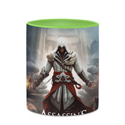 Кружка 3D Assassins creed poster game, цвет: 3D-белый + светло-зеленый — фото 2
