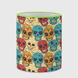 Кружка 3D День мёртвых, цвет: 3D-светло-зеленый кант — фото 2