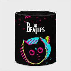 Кружка 3D The Beatles - rock star cat, цвет: 3D-белый + черный — фото 2