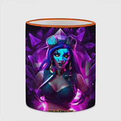 Кружка 3D League Of Legends Akali Kda, цвет: 3D-оранжевый кант — фото 2