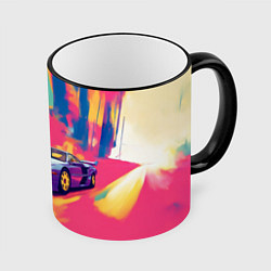 Кружка 3D Sports cars, цвет: 3D-черный кант
