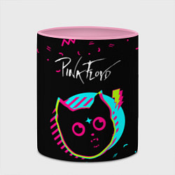 Кружка 3D Pink Floyd - rock star cat, цвет: 3D-белый + розовый — фото 2