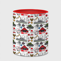 Кружка 3D CCCP, цвет: 3D-белый + красный — фото 2