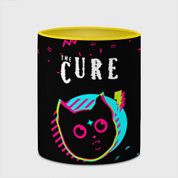Кружка 3D The Cure - rock star cat, цвет: 3D-белый + желтый — фото 2