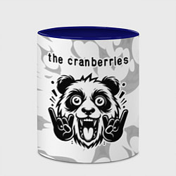 Кружка 3D The Cranberries рок панда на светлом фоне, цвет: 3D-белый + синий — фото 2