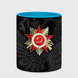 Кружка 3D Велика отечественная - Орден, цвет: 3D-белый + небесно-голубой — фото 2