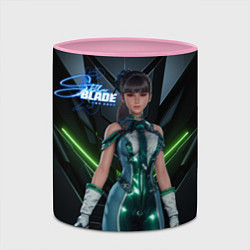 Кружка 3D Stellar Blade Eve в полный рост, цвет: 3D-белый + розовый — фото 2